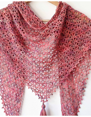 Crochet Shawl , New Arrival Red